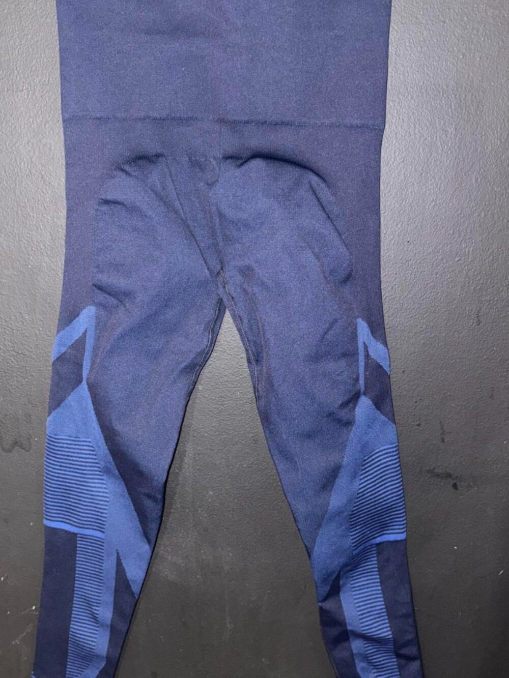 Women's Black and Navy Leggings - Picture 4 of 6